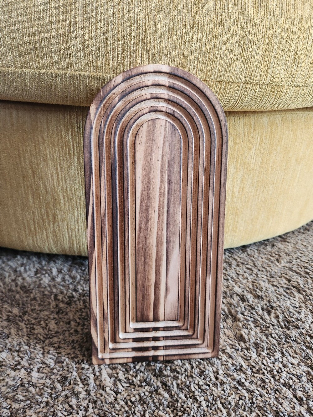 Wooden Rainbow Arch Wall Vase
